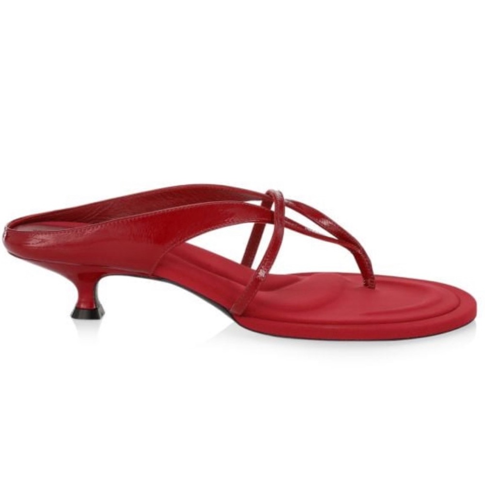 Khaite Monroe Patent Leather Sandals